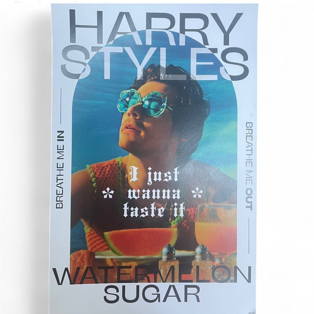 Harry Styles Watermelon Sugar Poster